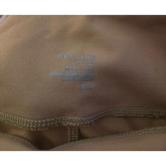 Offline By Aerie Luxe Faux Leather Leggings Size Medium - Picture 6 of 7